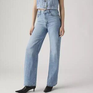 Levi's Ribcage Wide Leg Jeans Far and Wide Light Wash 30